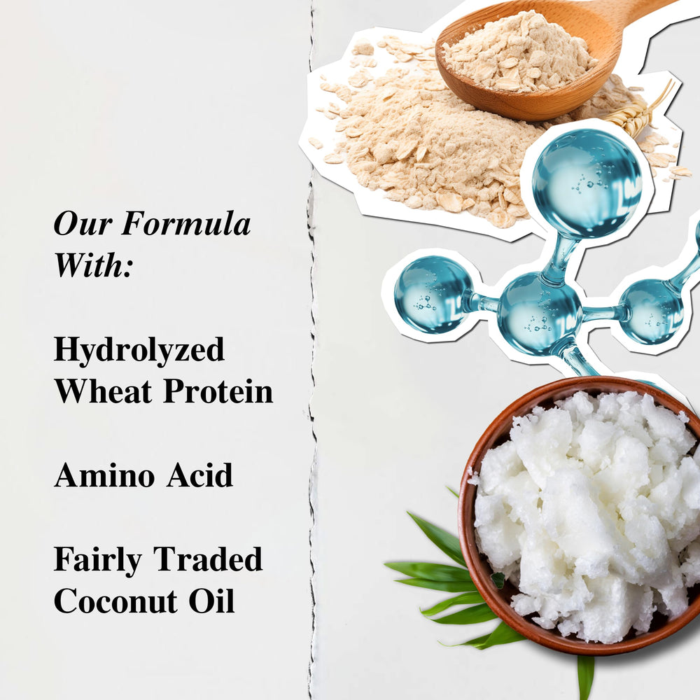 Creamy shampoo texture in hand illustrating Kiehl's lightweight lather and softness