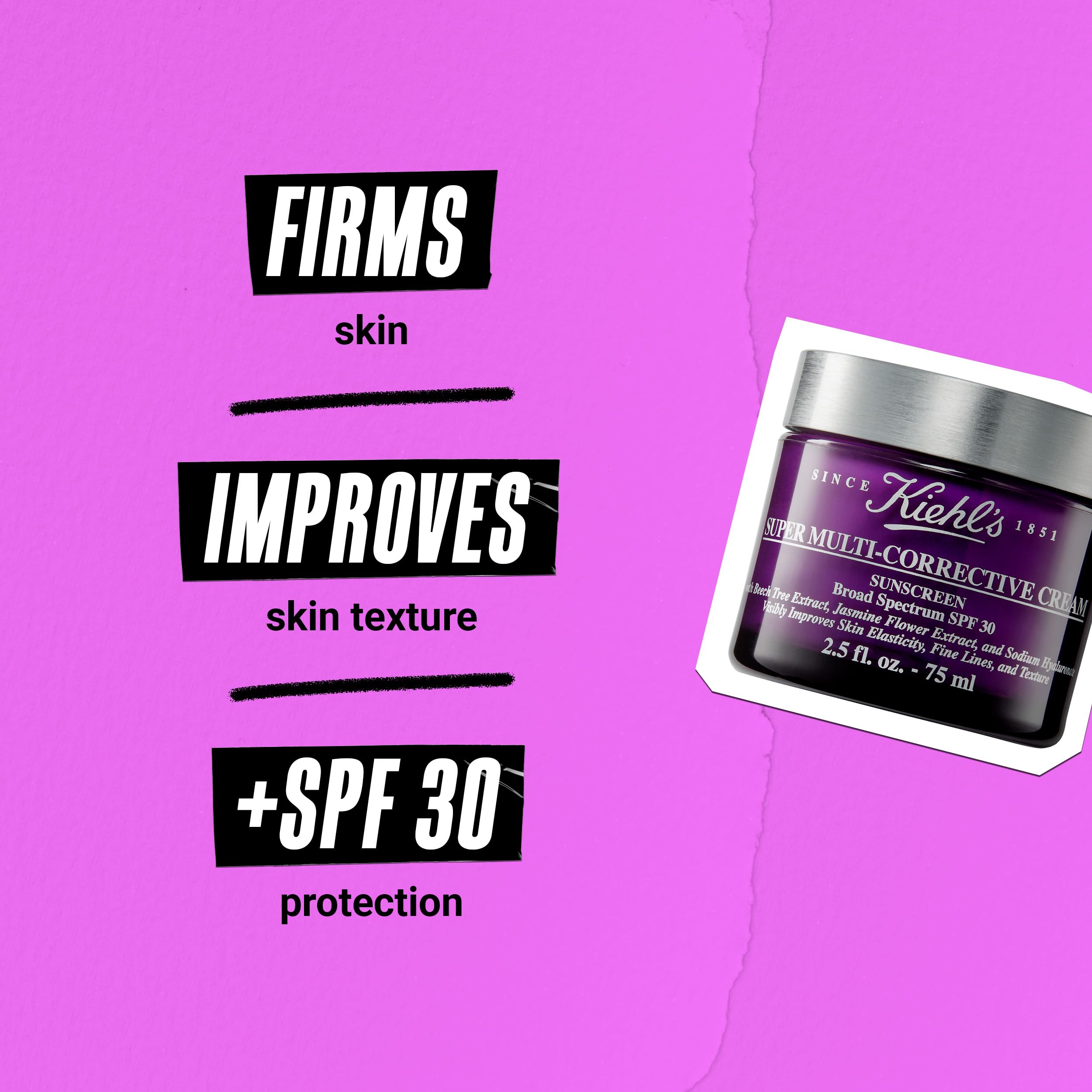Kiehl's application on face demonstrating easy daily sun protection
