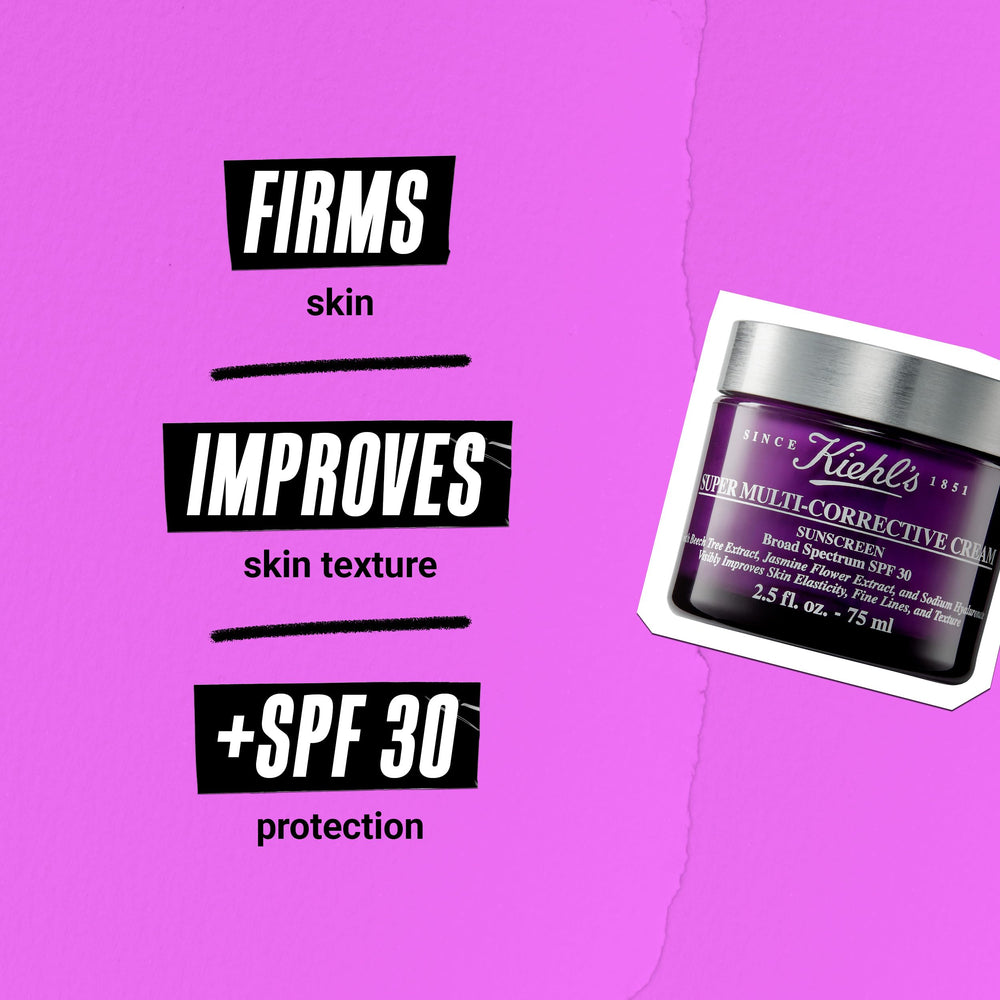 Kiehl's application on face demonstrating easy daily sun protection