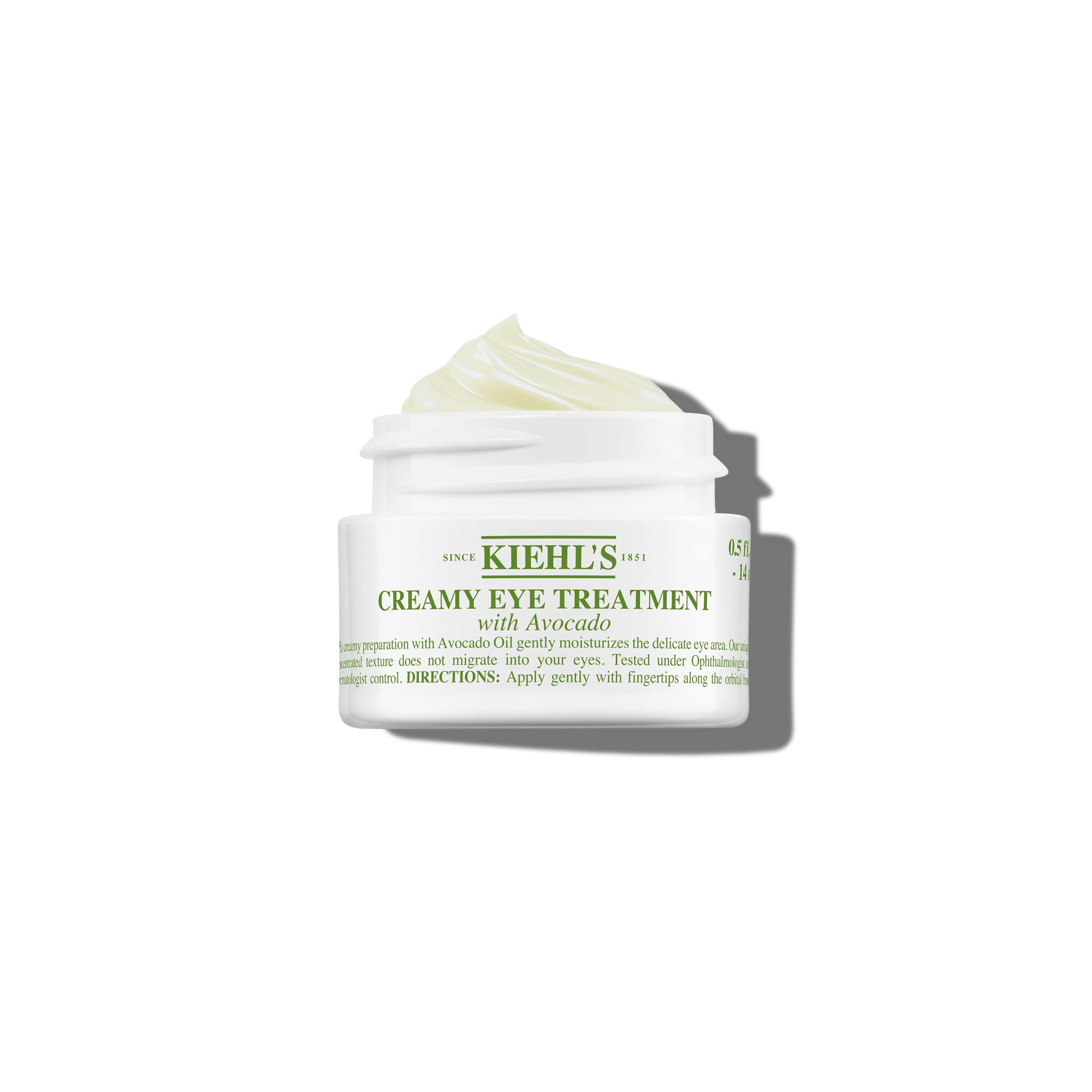 Kiehl's jar front view showing compact travel-friendly packaging and hydration