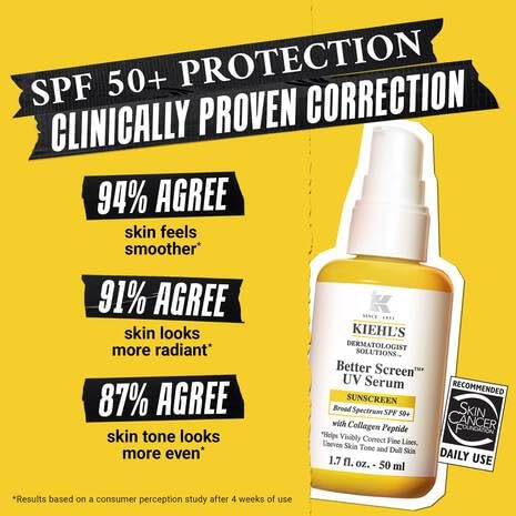 Kiehl's serum texture dispensed to show lightweight, hydrating feel