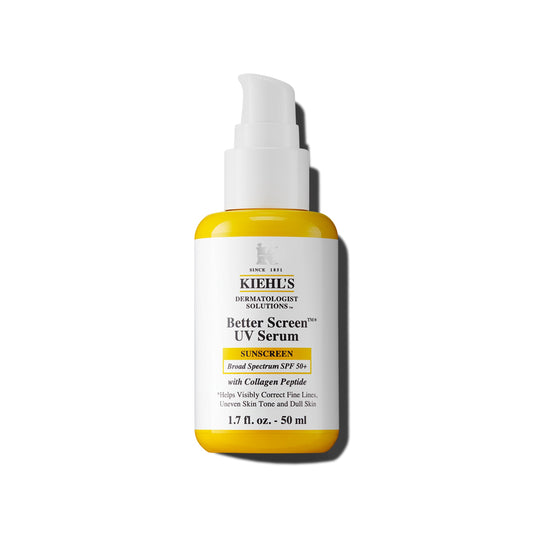 Kiehl's front packaging showing product and SPF benefit