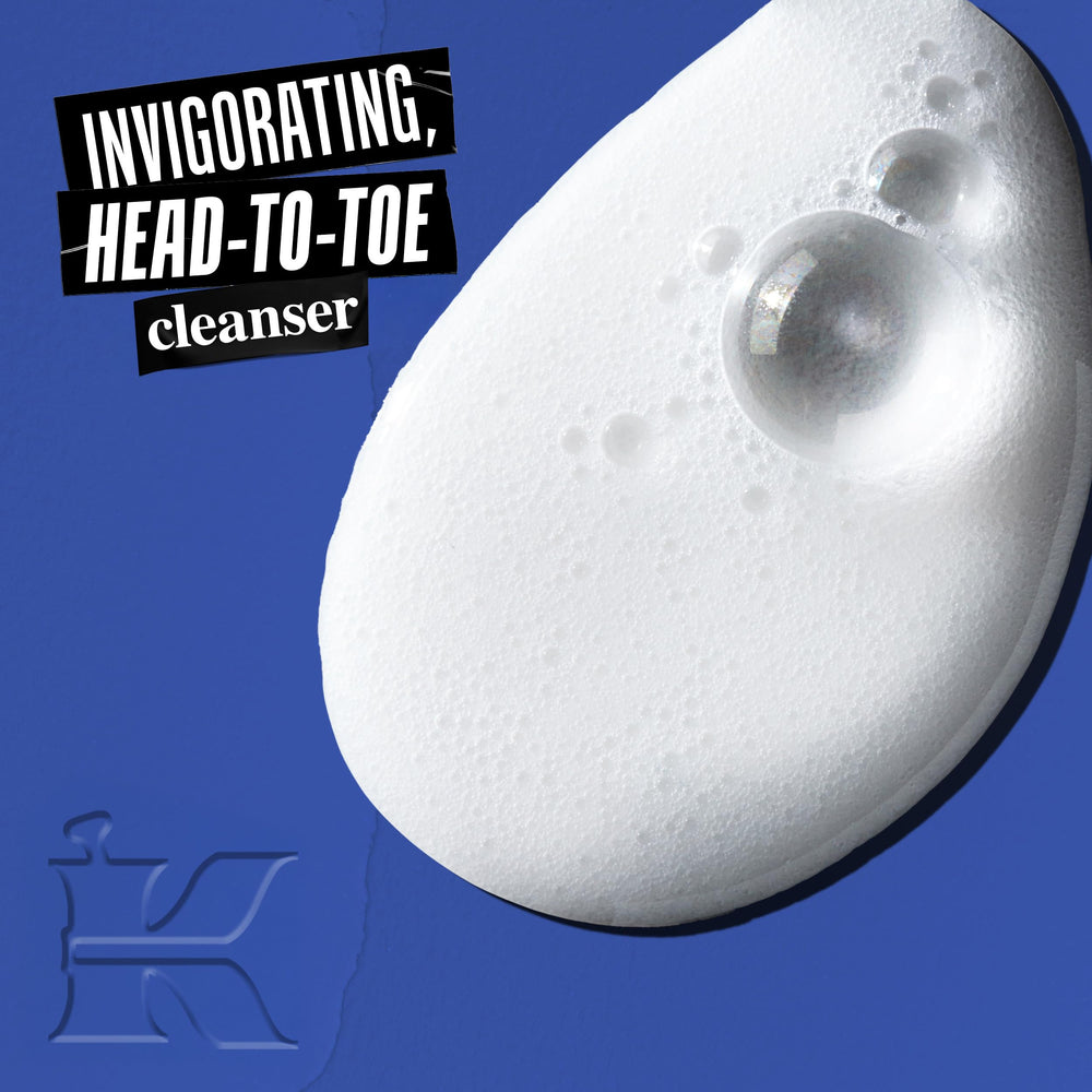 Kiehl's close-up of gel texture illustrating easy lathering benefit