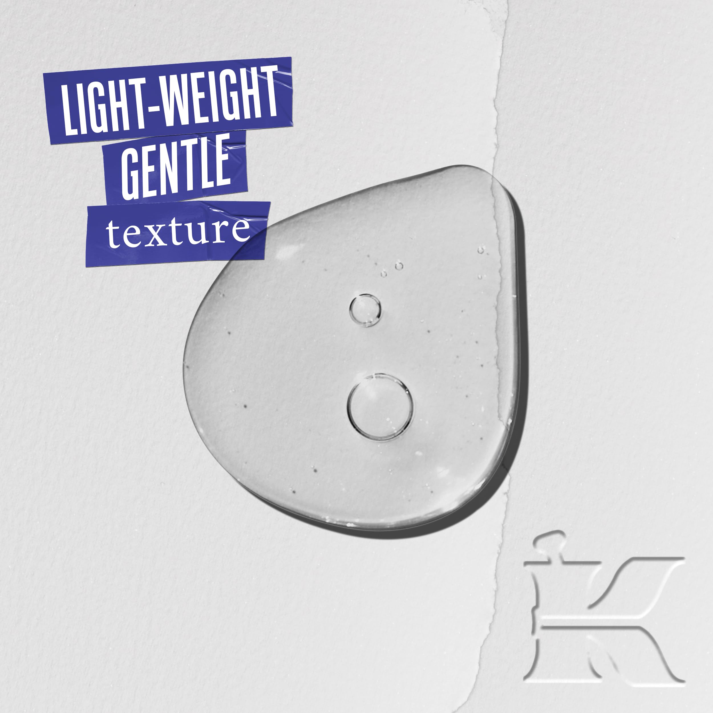 Kiehl's dropper releasing serum texture highlighting smooth absorption