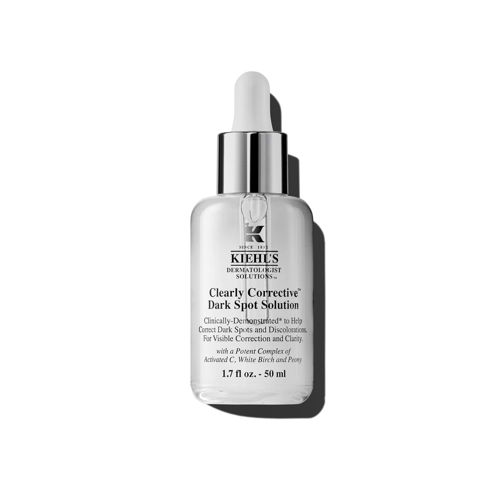 Kiehl's bottle front view showing packaging and brightening benefit