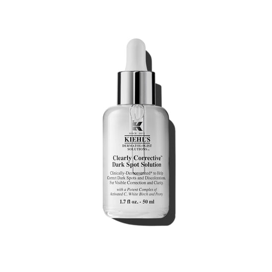 Kiehl's bottle front view showing packaging and brightening benefit