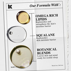 Kiehl's applying cream to hand demonstrating fast absorption and softness
