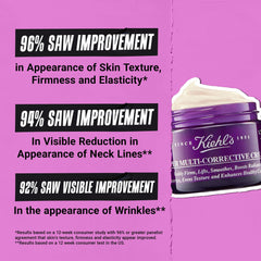 Kiehl's cream in hand demonstrating easy spreadability and lightweight feel benefit