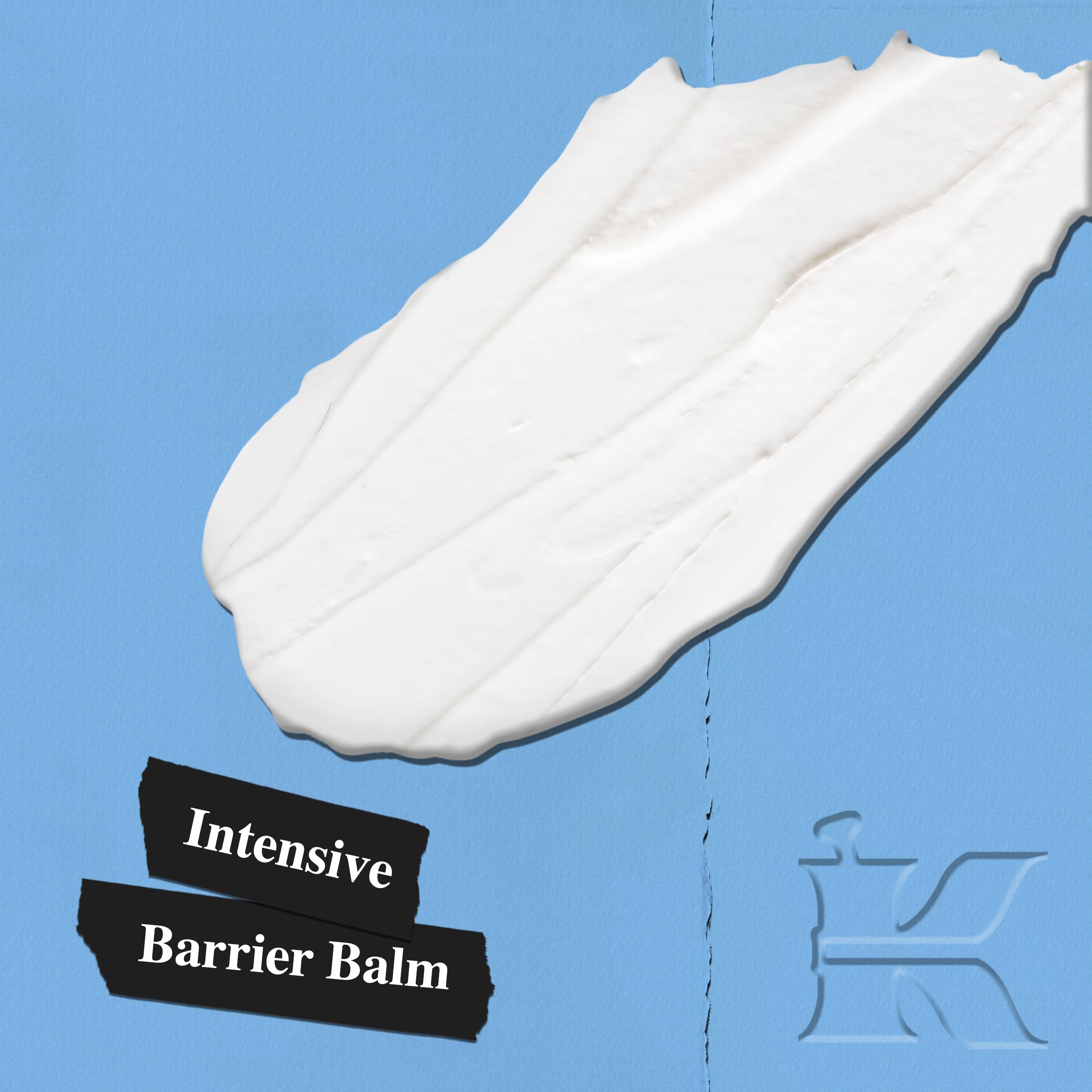 Kiehl's cream texture close-up demonstrating lightweight, fast-absorbing finish