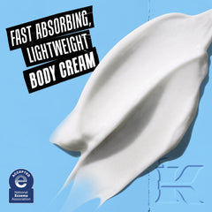Kiehl's cream texture close-up showing lightweight, fast-absorbing finish