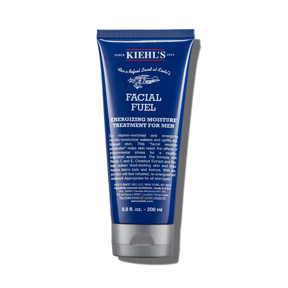 Kiehl's jar front view shows clean packaging and hydration benefits