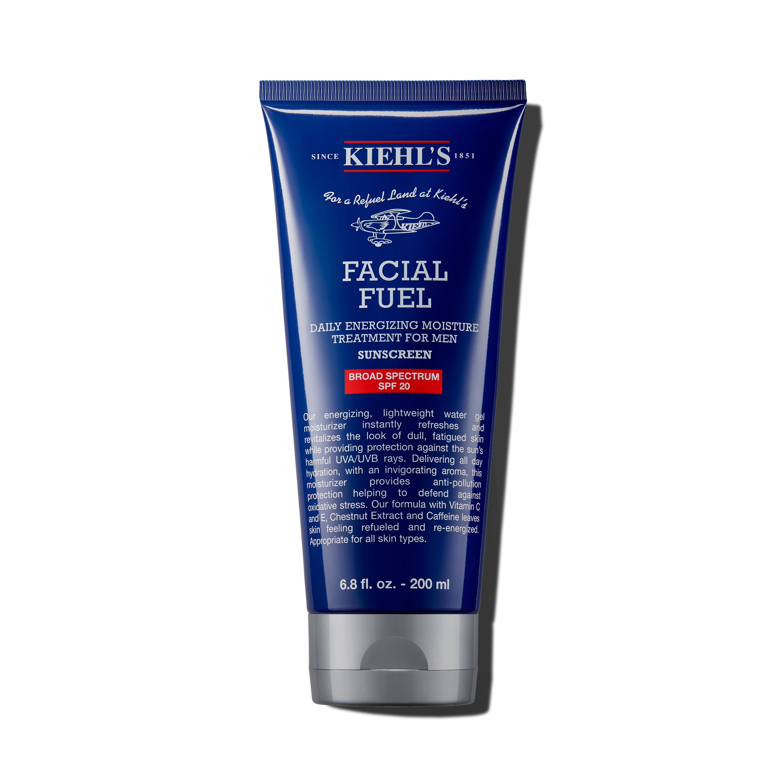 Kiehl's front packaging showing SPF 20 and lightweight benefit