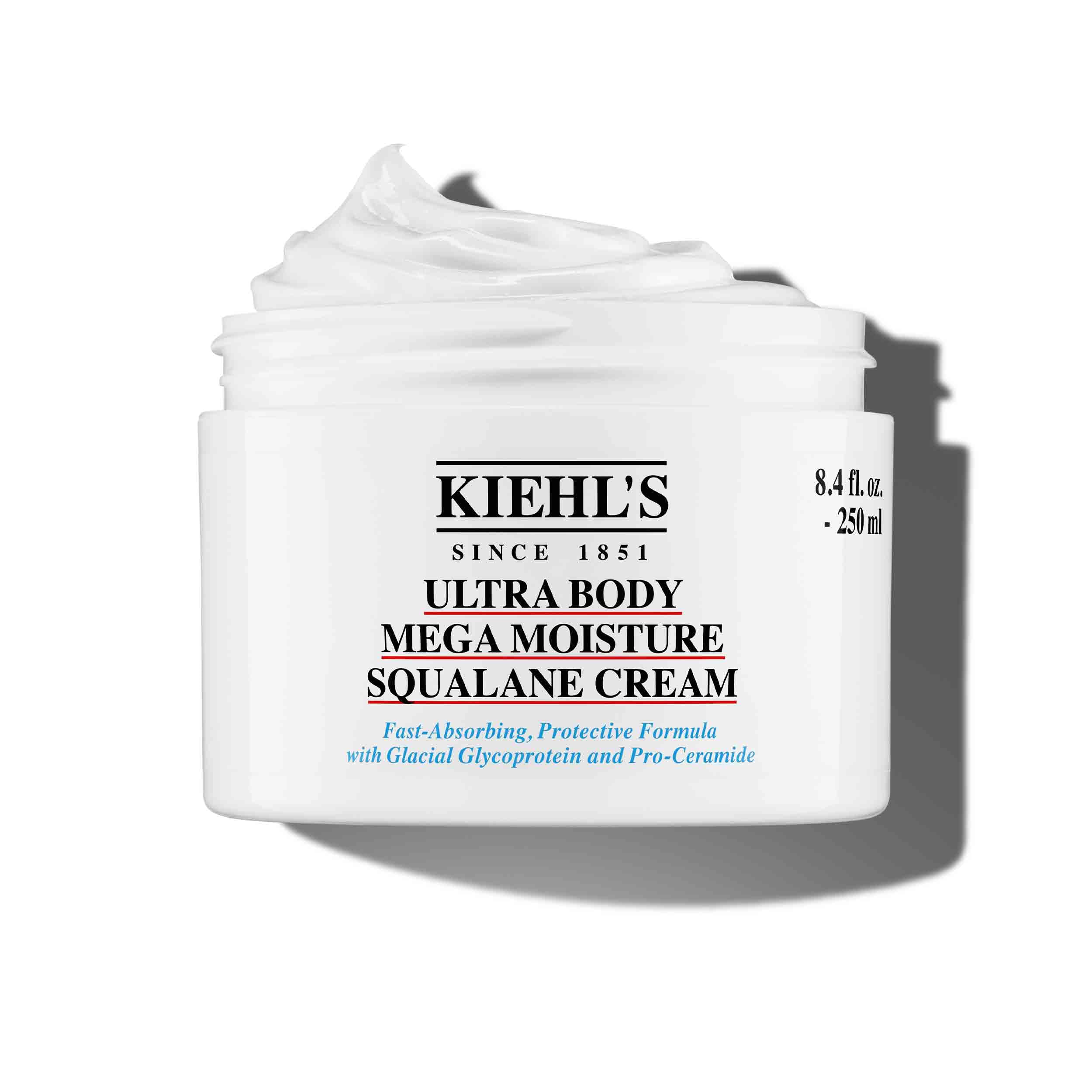 Kiehl's front bottle pump shown for easy dispensing and daily use