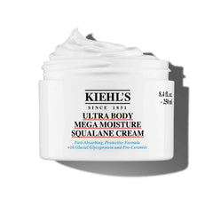 Kiehl's front bottle pump shown for easy dispensing and daily use