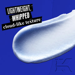 Kiehl's close-up of cream texture highlighting lightweight, plumping hydration