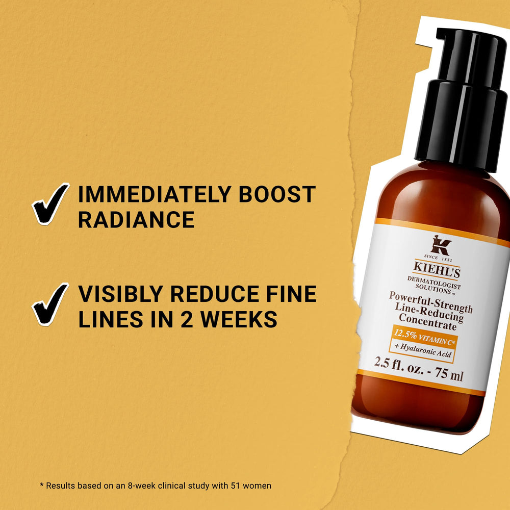 Kiehl's serum being applied to cheek showing immediate hydrating benefit
