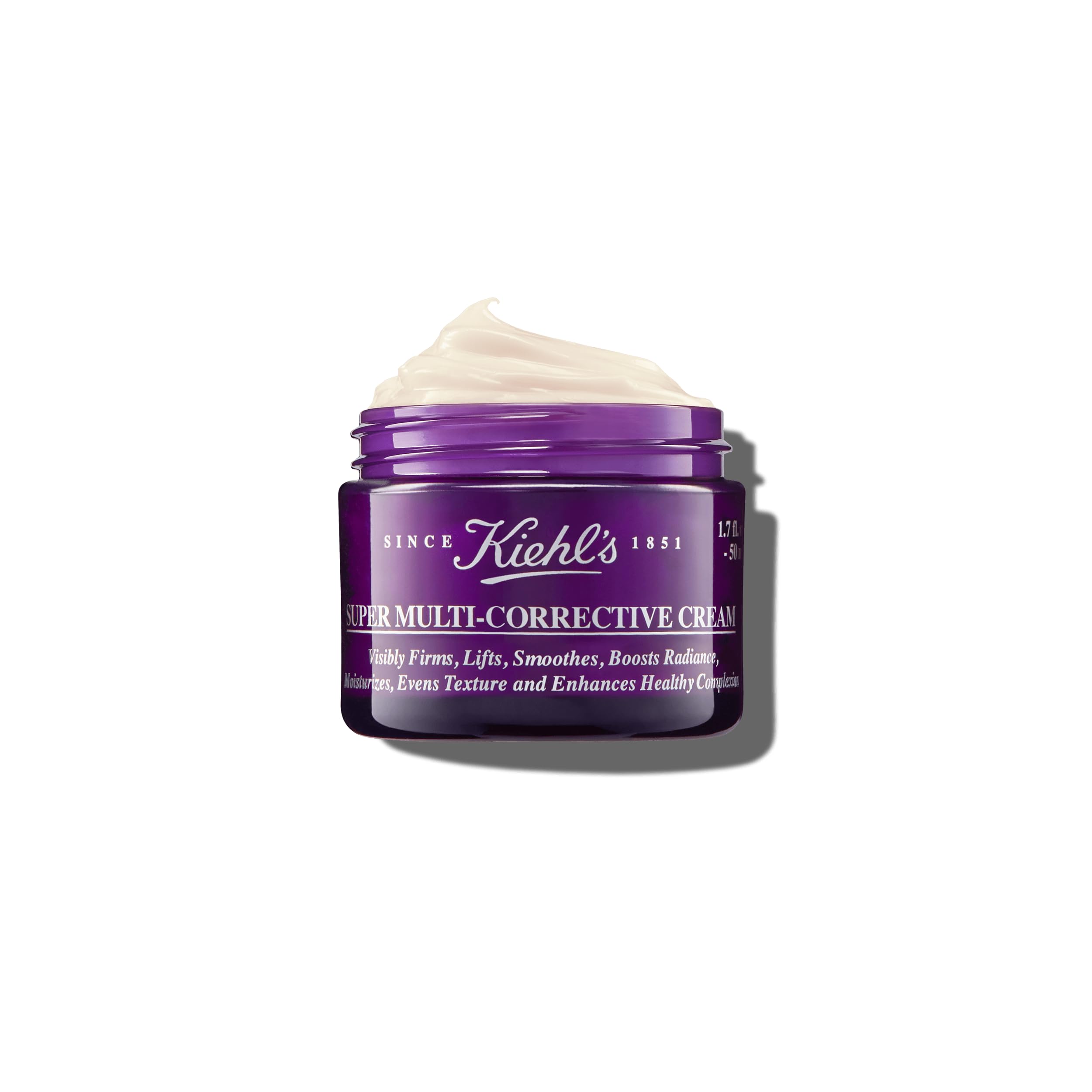 Kiehl's front jar shot showing label and elegant packaging benefit clarity