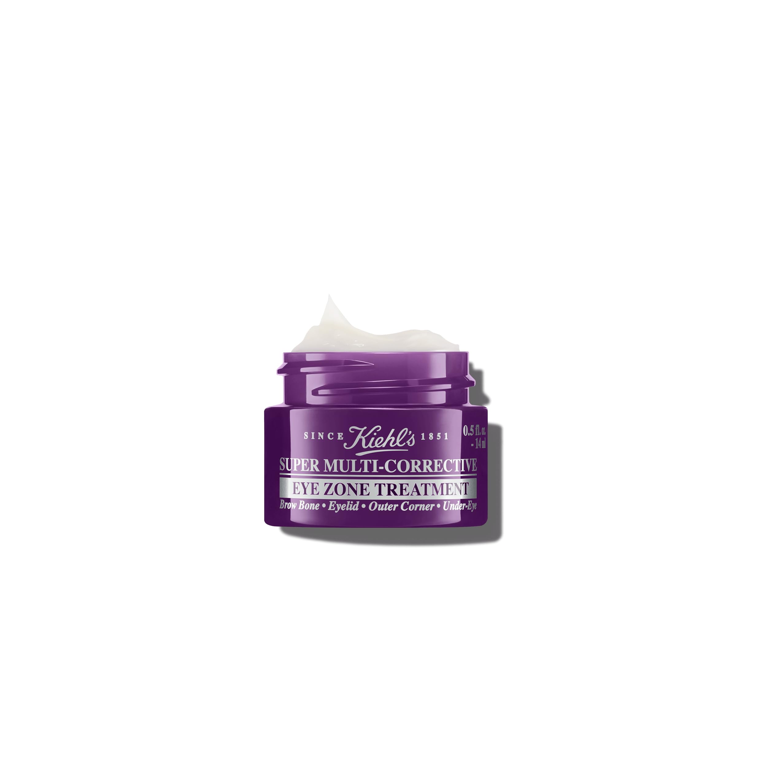 Kiehl's jar front view showing product and packaging benefits