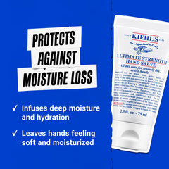 Kiehl's ingredients label highlighting shea butter and oils benefit