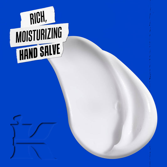 Kiehl's close-up of thick salve texture demonstrating rich hydration