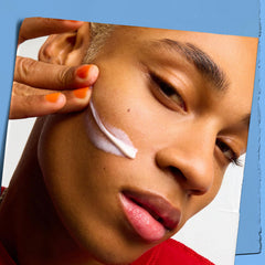 Kiehl's Ultra Facial applied to hand to illustrate smooth application and instant hydration