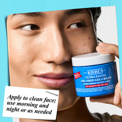 Kiehl's jar on bathroom counter lifestyle scene showing everyday use benefit