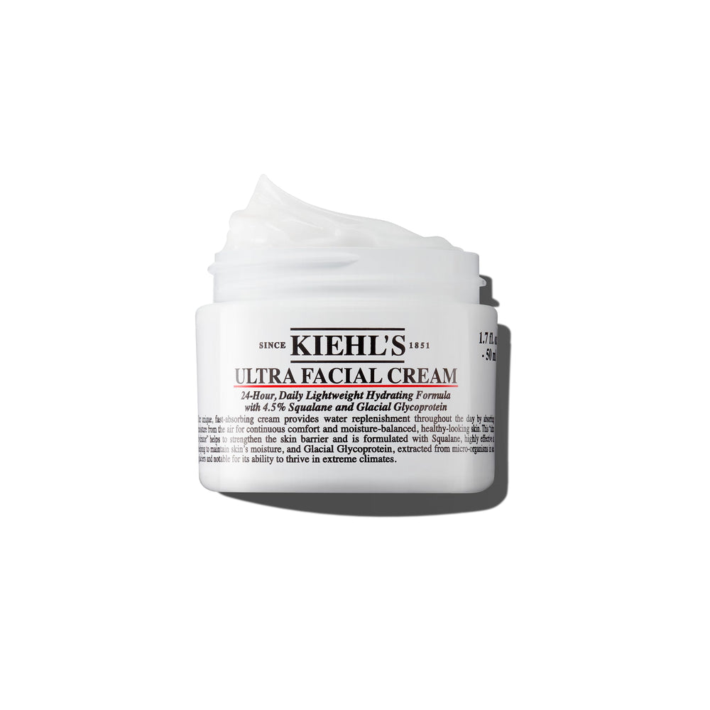 Kiehl's jar front view showing clean design and everyday hydration benefit