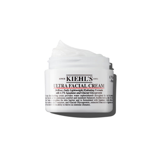 Kiehl's jar front view showing clean design and everyday hydration benefit
