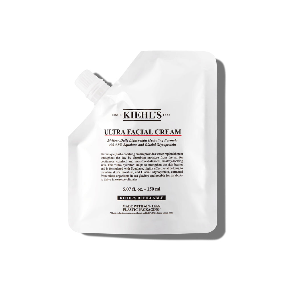 Kiehl's jar front view showing lightweight daily moisturizer benefits