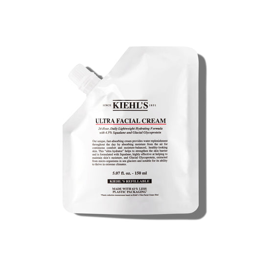Kiehl's jar front view showing lightweight daily moisturizer benefits