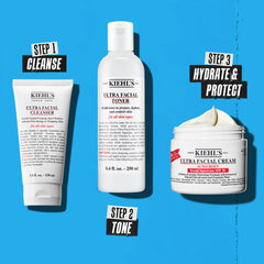 Kiehl's packaging label showing reduced plastic and sustainable design benefit