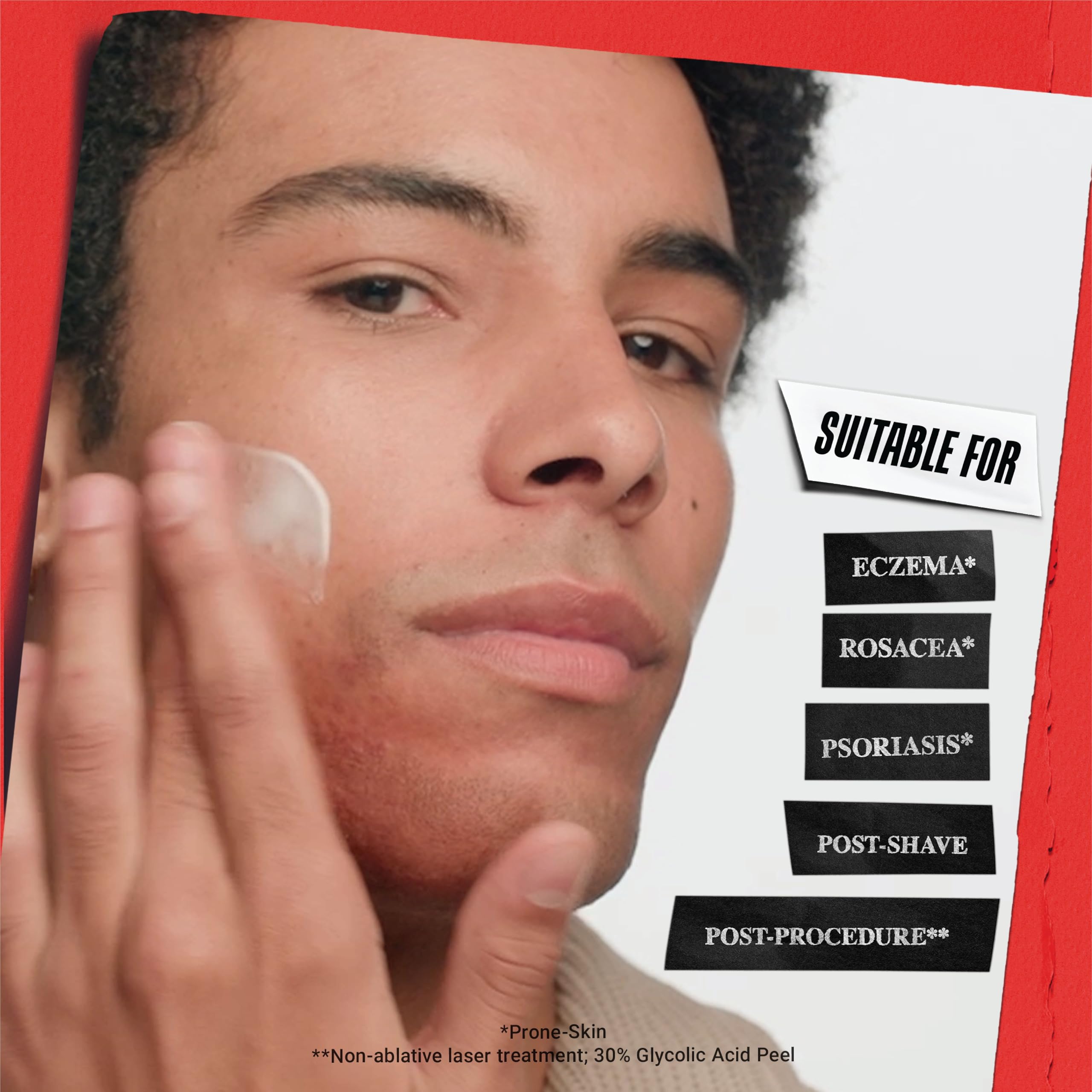 Kiehl's cream absorbing into skin illustrating non-greasy hydration
