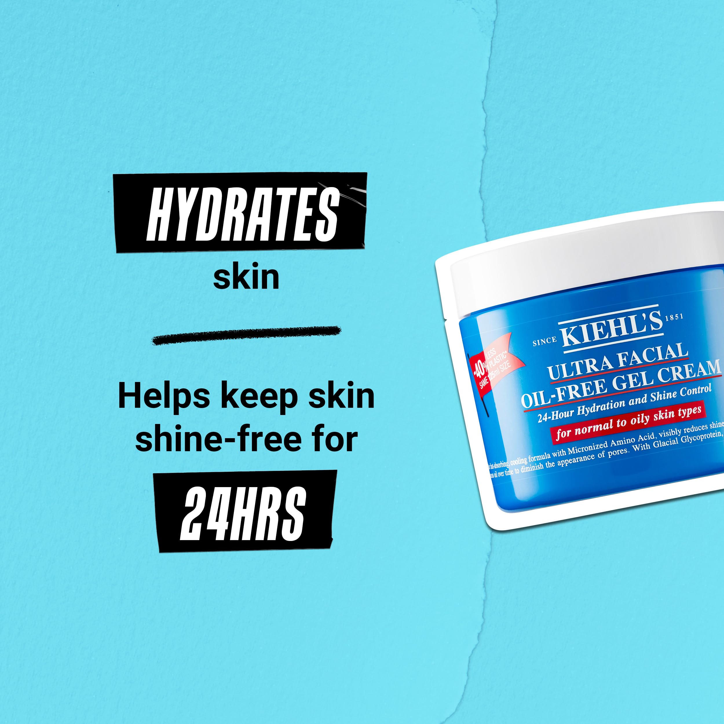 Kiehl's product dispensed on fingertip demonstrating easy absorption benefit
