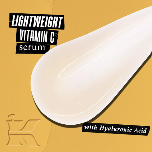 Kiehl's dropper close-up of Vitamin C serum demonstrating precise application benefit