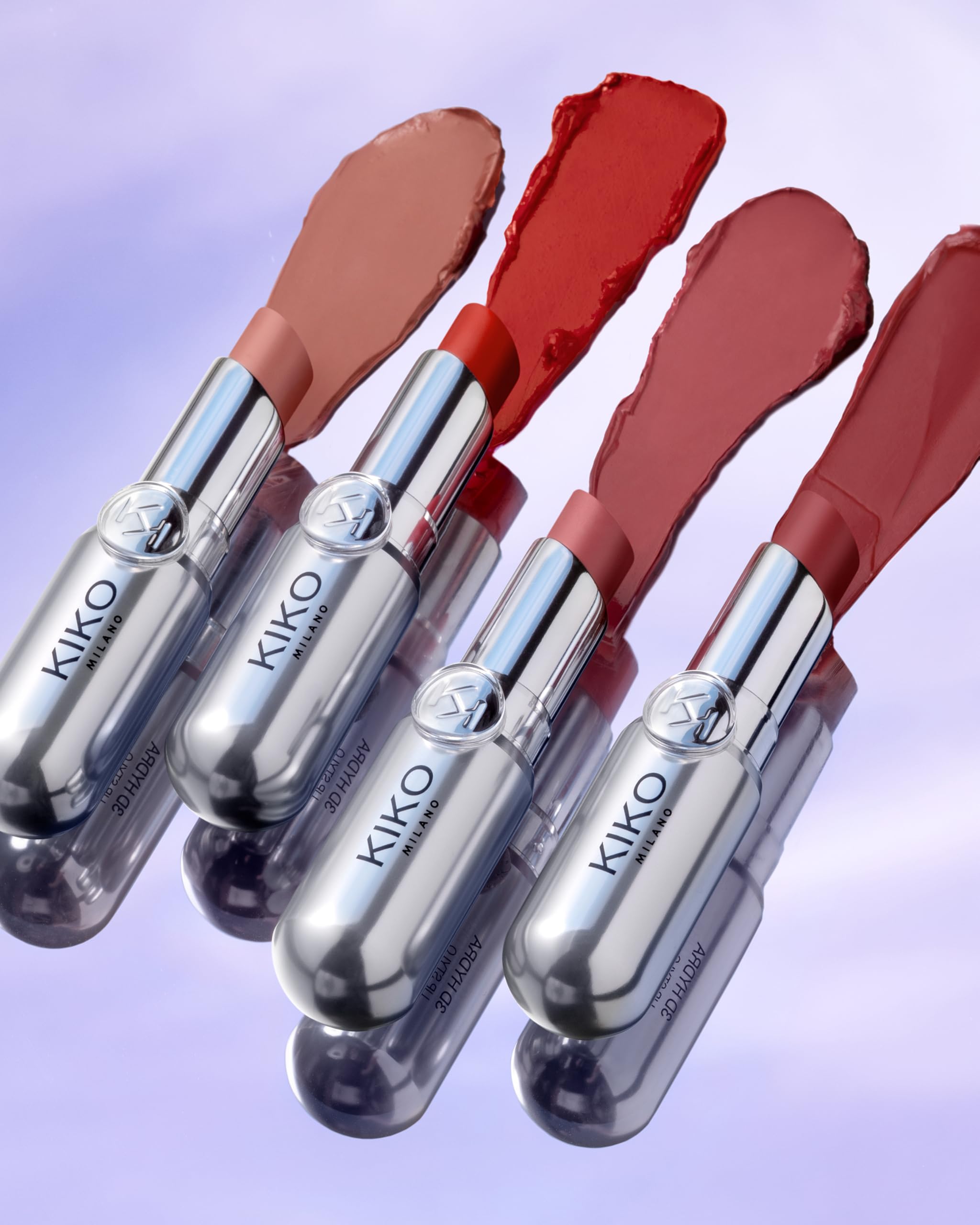 KIKO Milano applied on model lips showcasing radiant shine and smooth coverage