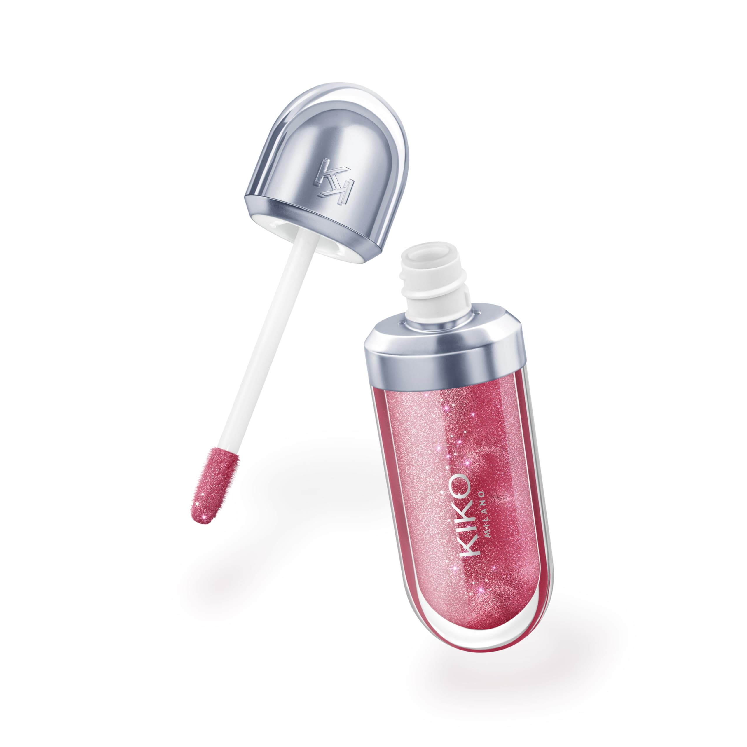KIKO Milano product swatch texture highlighting 3D shine and hydrating feel