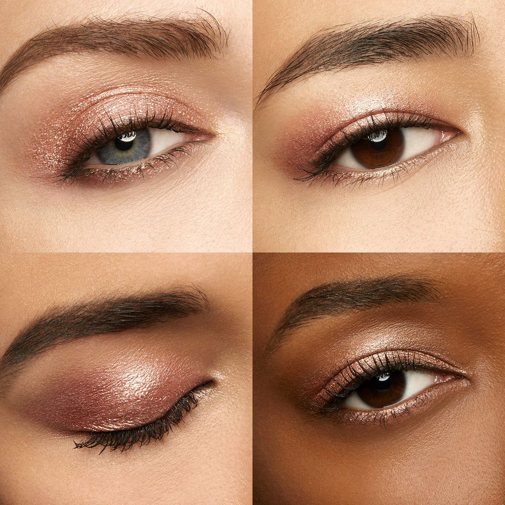 Kiko Milano eyeshadow stick applied to eyelid showing long-lasting, transfer-proof wear