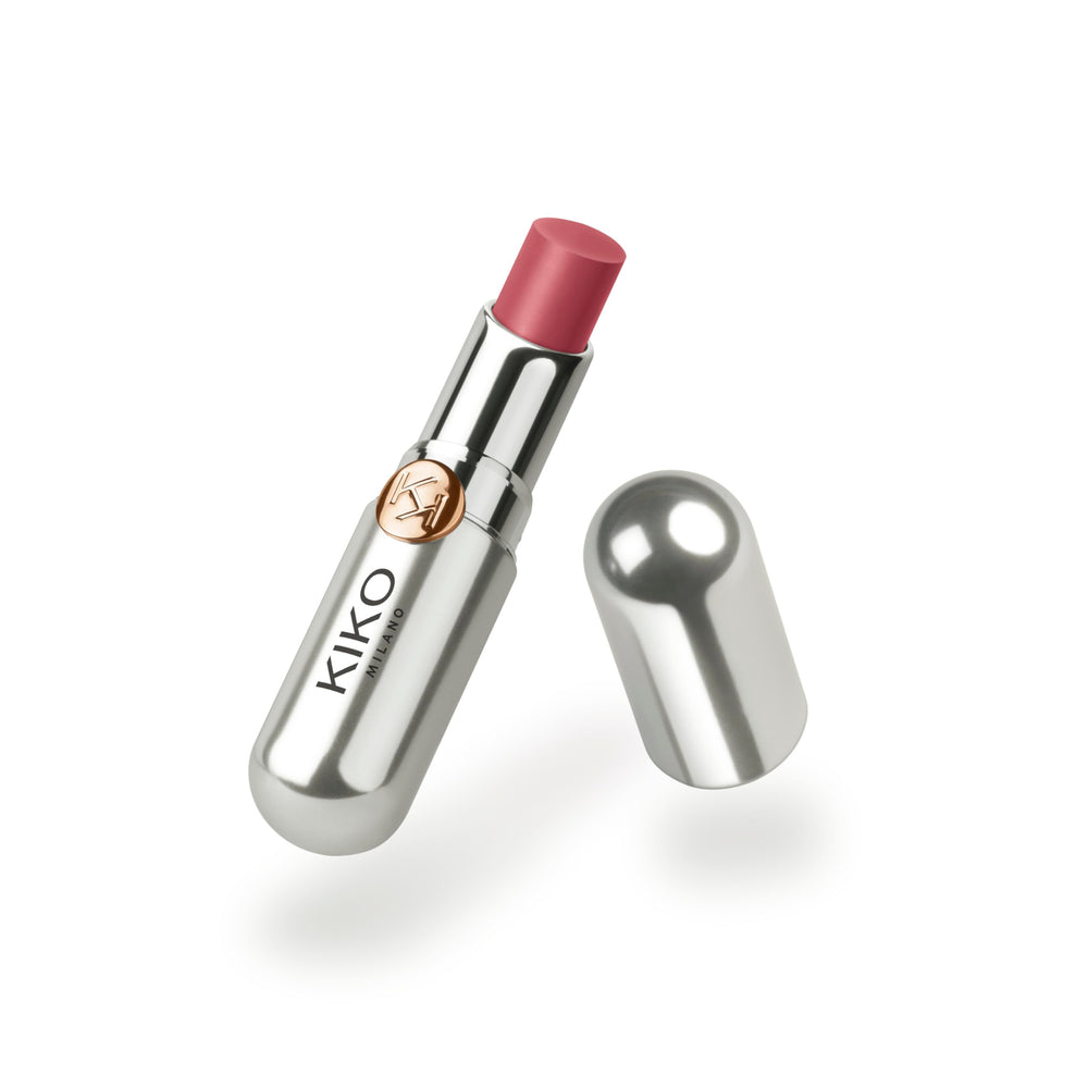 Kiko Milano balm texture swatch on skin showing creamy finish and subtle sheen benefit