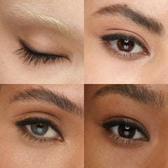 Kiko Milano eyeliner applied on outer eye in lifestyle shot, long-lasting bold definition