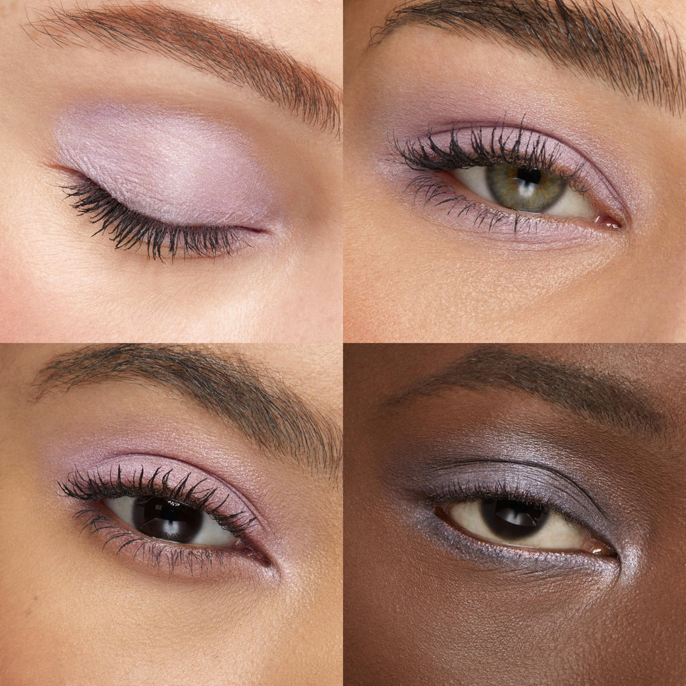 Kiko Milano eyeshadow applied on eyelid, demonstrates vibrant payoff and wearable look