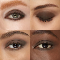 Kiko Milano eyeshadow applied on model eyelid demonstrating intense colour payoff benefit