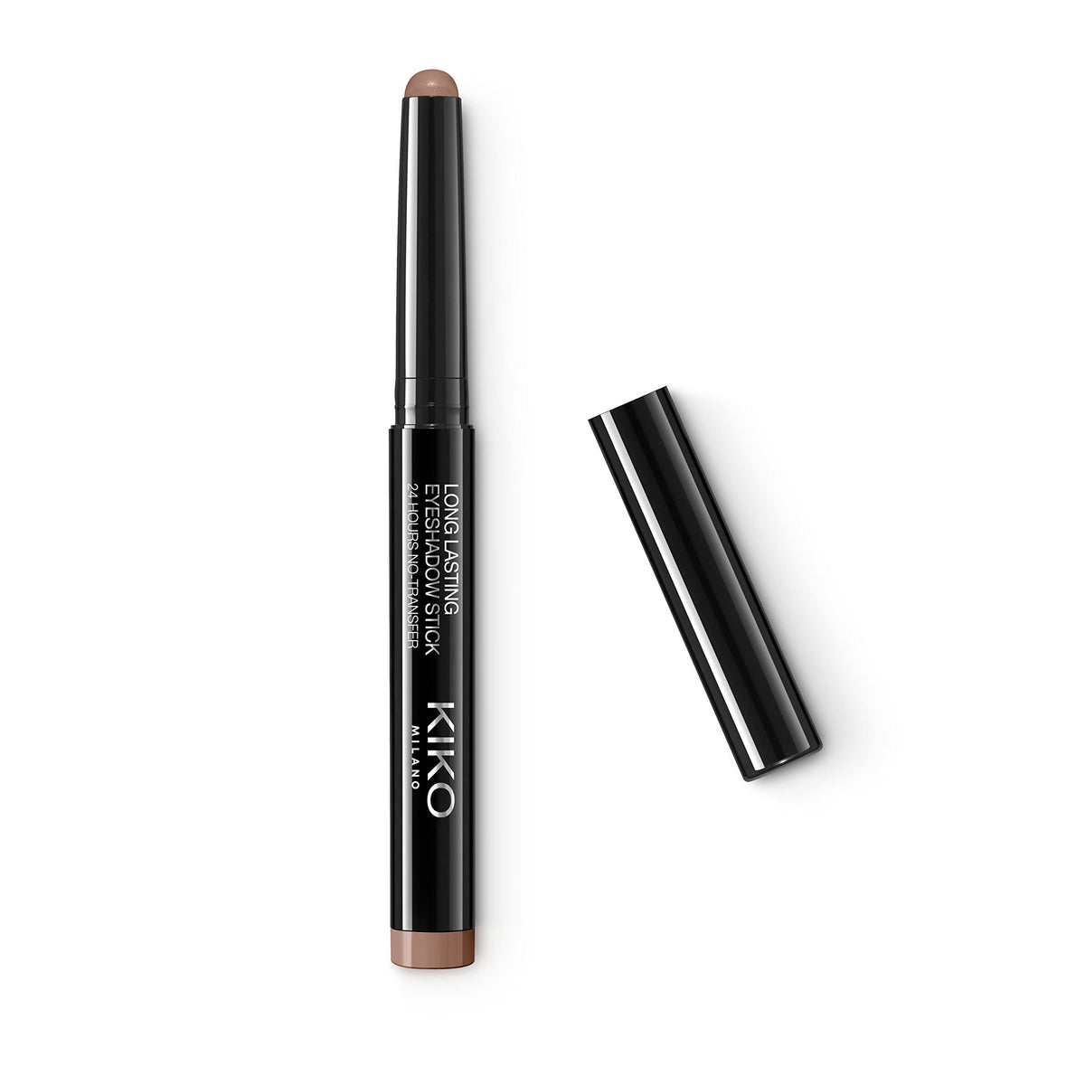 Kiko Milano front packaging of shade 18 brown, clear product ID and compact benefit