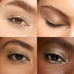 Kiko Milano eyeshadow stick applied on lid demonstrating wearable glow