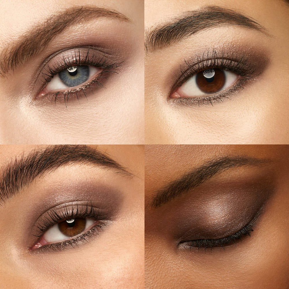 Kiko Milano eyeshadow applied on eyelid demonstrating long-lasting, transfer-proof wear benefit