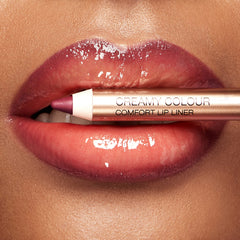KIKO Milano lip liner 06 applied on lips demonstrating blendable color benefit seamless