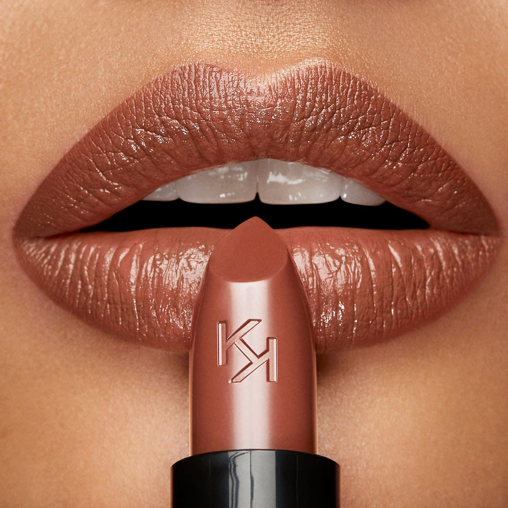 Kiko Milano packaging close-up highlighting ergonomic grip and secure cap for travel
