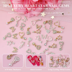 Kikonoke charms decorating a phone case showing craft versatility and shine