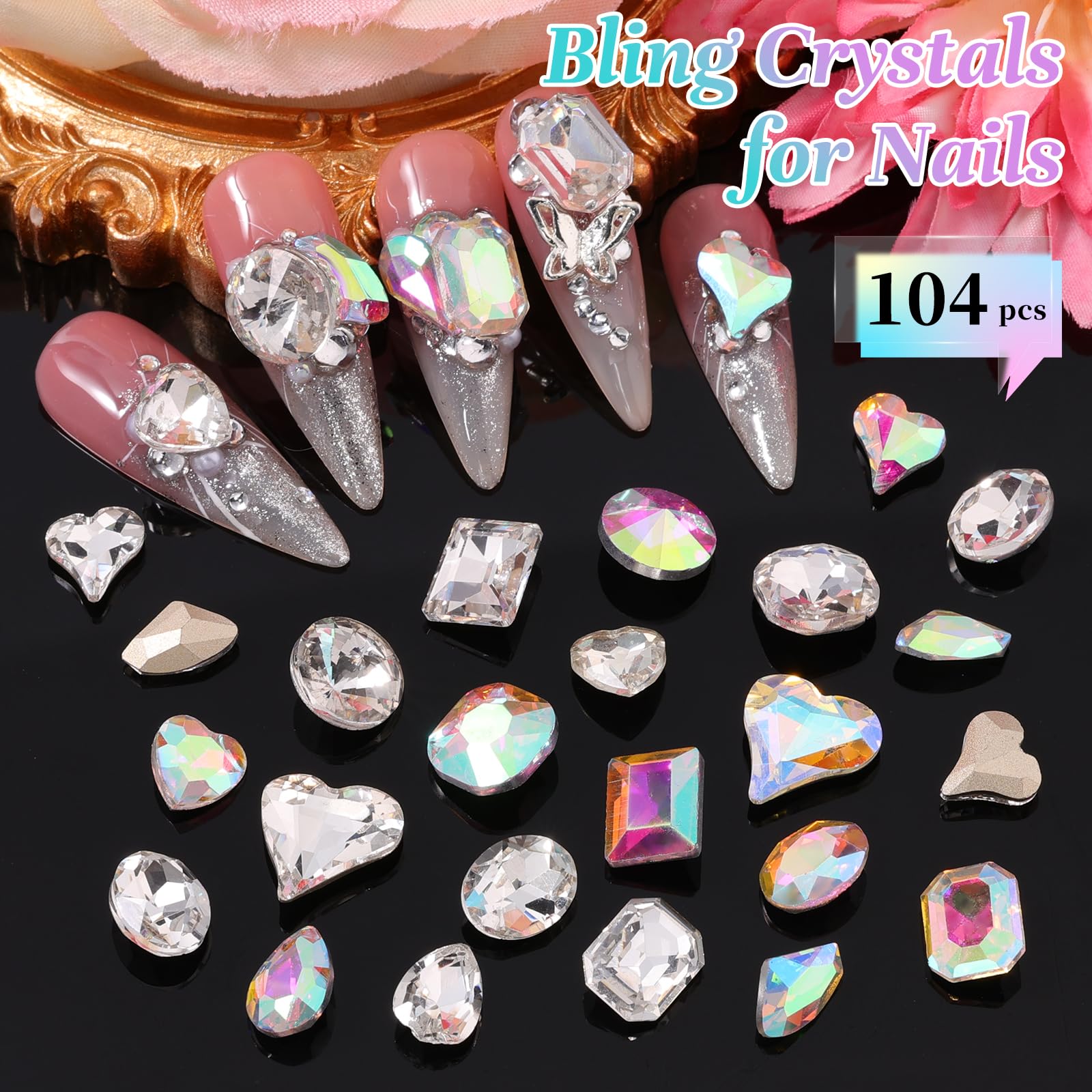Kikonoke close-up on faceted K9 glass revealing high-shine light reflection benefit