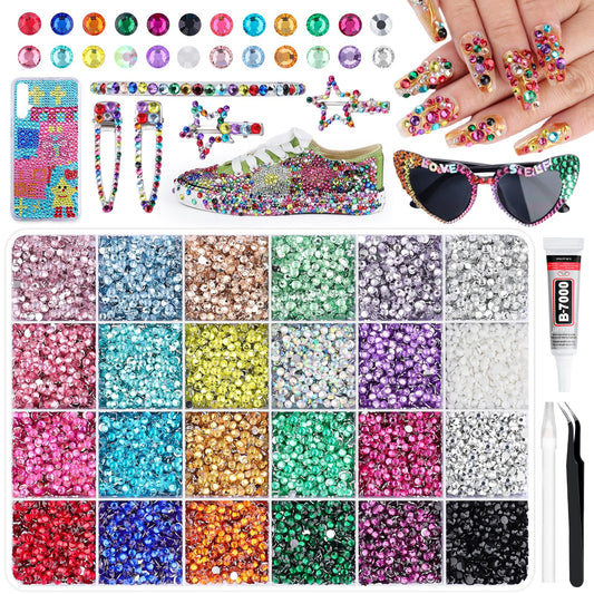 Kikonoke front packaging showing full rhinestone kit and tools for quick crafting setup