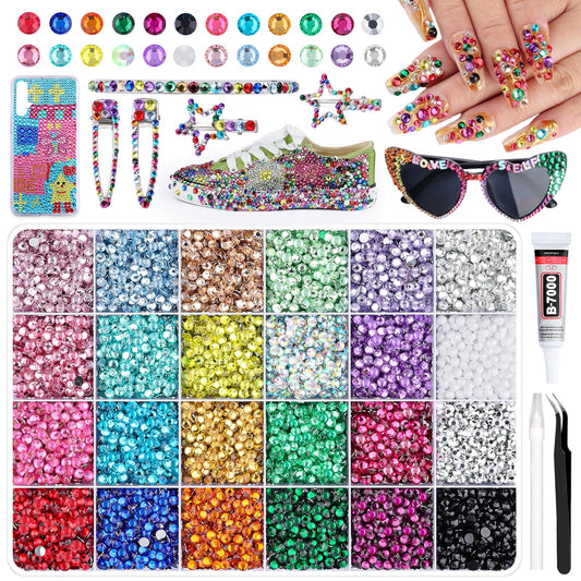 Kikonoke front packaging showing full rhinestone kit and tools for easy crafting